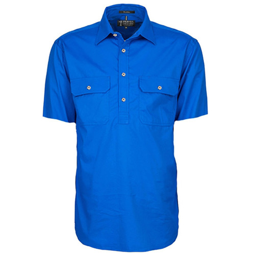 WORKWEAR, SAFETY & CORPORATE CLOTHING SPECIALISTS  - Closed Front Men's Pilbara Shirt - Short Sleeve