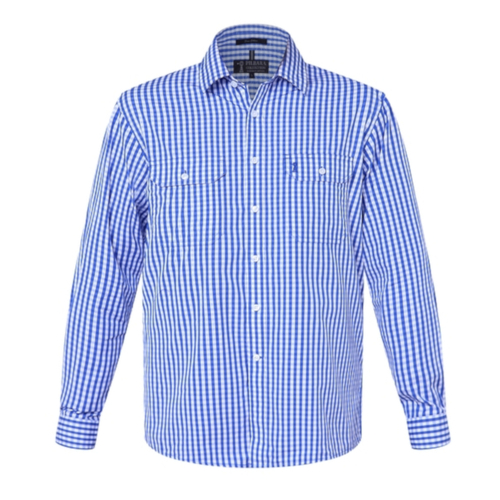 WORKWEAR, SAFETY & CORPORATE CLOTHING SPECIALISTS  - Pilbara Men's Check Long Sleeve Shirt