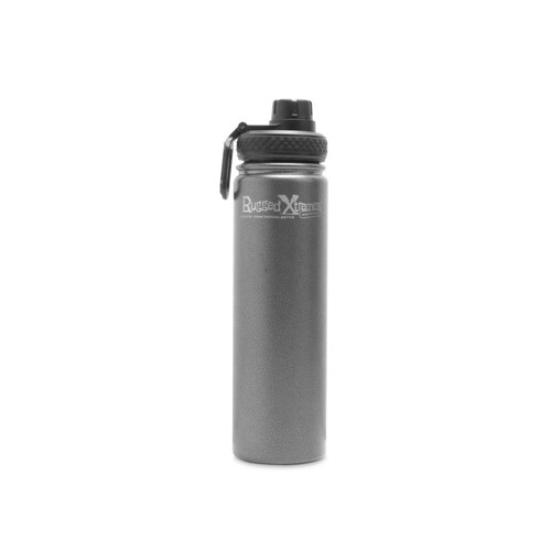 WORKWEAR, SAFETY & CORPORATE CLOTHING SPECIALISTS  - STAINLESS STEEL VACUUM INSULATED THERMAL BOTTLE • 710ml • GREY