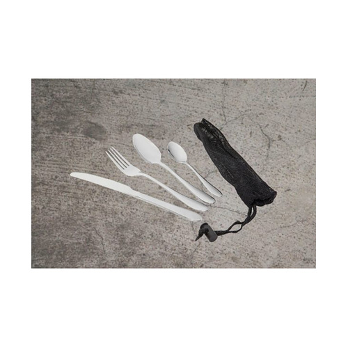 WORKWEAR, SAFETY & CORPORATE CLOTHING SPECIALISTS  - STAINLESS STEEL CUTLERY SET - KNF/FK/TBS/TEASP