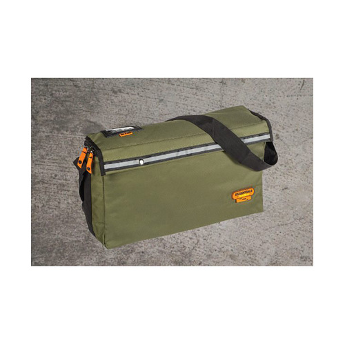 WORKWEAR, SAFETY & CORPORATE CLOTHING SPECIALISTS  - LARGE CANVAS CRIB BAG - 500 x 270 x 130mm - GREEN - 17L - 0.63kg