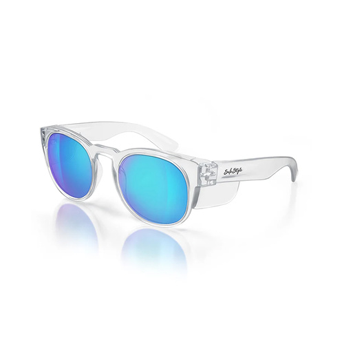 WORKWEAR, SAFETY & CORPORATE CLOTHING SPECIALISTS  - Cruisers Clear Frame/Mirror Blue Polarised