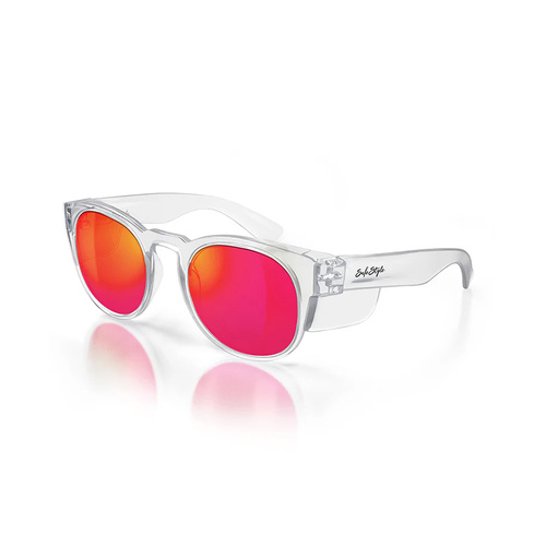 WORKWEAR, SAFETY & CORPORATE CLOTHING SPECIALISTS  - Cruisers Clear Frame/Mirror Red Polarised