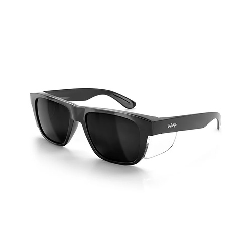 WORKWEAR, SAFETY & CORPORATE CLOTHING SPECIALISTS  - Fusions XL Black Frame Polarised Lens