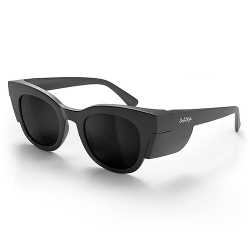 WORKWEAR, SAFETY & CORPORATE CLOTHING SPECIALISTS  - Harps Matte Black Frame Polarised Lens