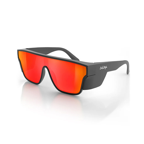 WORKWEAR, SAFETY & CORPORATE CLOTHING SPECIALISTS  - Primes Matte Black Frame Reflectors Red Lens