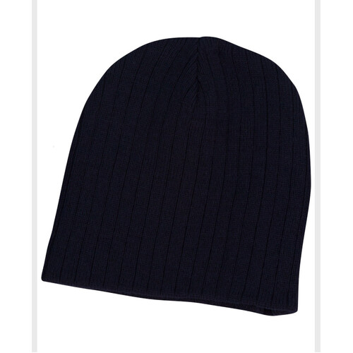 WORKWEAR, SAFETY & CORPORATE CLOTHING SPECIALISTS  - Acrylic knit beanie with cable row feature