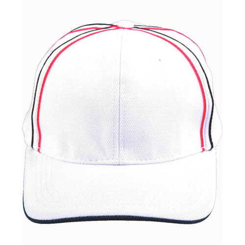 WORKWEAR, SAFETY & CORPORATE CLOTHING SPECIALISTS  - Tri-color pique mesh structured cap