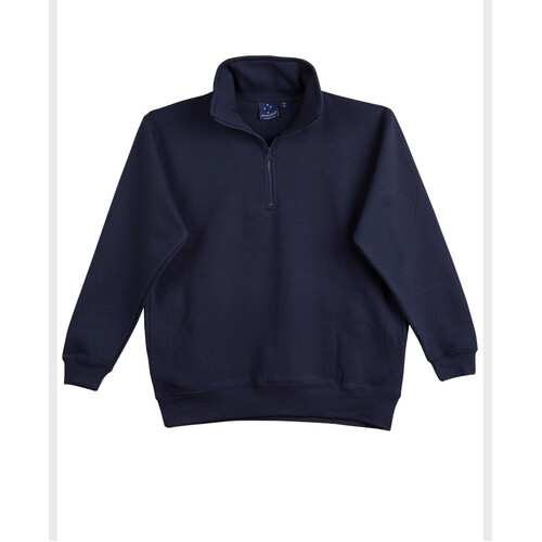 WORKWEAR, SAFETY & CORPORATE CLOTHING SPECIALISTS  - 1/2 zip collar fleecy sweat