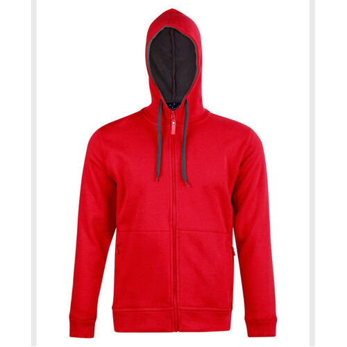 WORKWEAR, SAFETY & CORPORATE CLOTHING SPECIALISTS  - Men's Full Zip Contrast Fleece Hoodie
