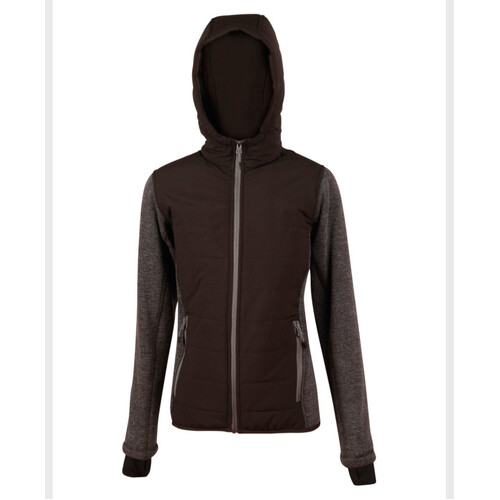 WORKWEAR, SAFETY & CORPORATE CLOTHING SPECIALISTS  - Ladies  Heather Bonded Coral Fleece with Polyester Trim Jacket