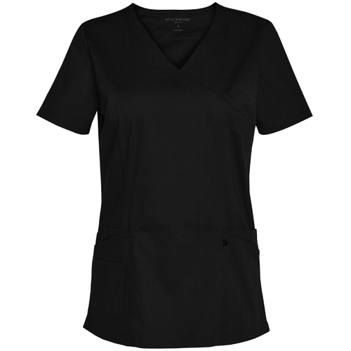 WORKWEAR, SAFETY & CORPORATE CLOTHING SPECIALISTS  - Ladies Solid Colour Short Sleeve Scrub Top
