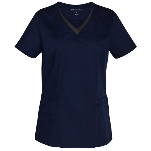 WORKWEAR, SAFETY & CORPORATE CLOTHING SPECIALISTS  - Ladies' Contrast Colour S/S Scrub Top