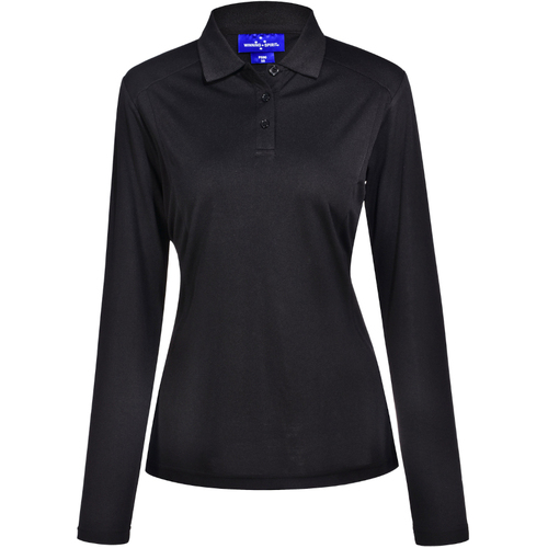 WORKWEAR, SAFETY & CORPORATE CLOTHING SPECIALISTS  - Ladies' Bamboo Charcoal L/S Polo