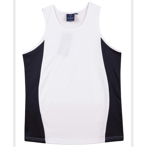 WORKWEAR, SAFETY & CORPORATE CLOTHING SPECIALISTS  - Men's cooldry contrast mesh singlet