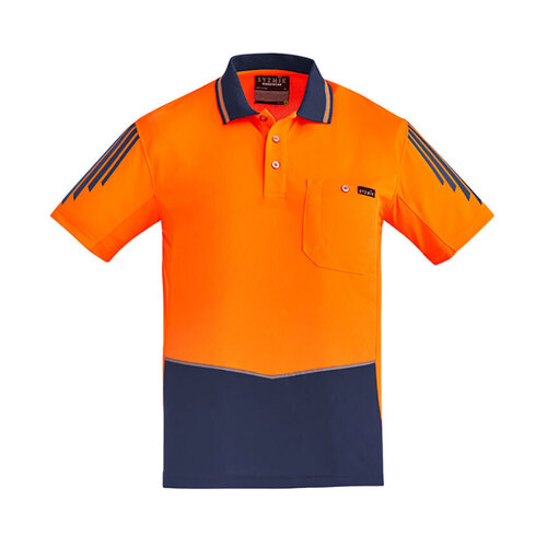 WORKWEAR, SAFETY & CORPORATE CLOTHING SPECIALISTS  - Mens Hi Vis Flux S/S Polo