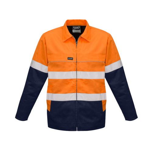 WORKWEAR, SAFETY & CORPORATE CLOTHING SPECIALISTS  - Mens Hi Vis Cotton Drill Jacket