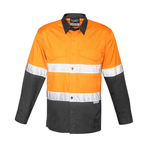 WORKWEAR, SAFETY & CORPORATE CLOTHING SPECIALISTS  - Mens Rugged Cooling Taped Hi Vis Spliced Shirt