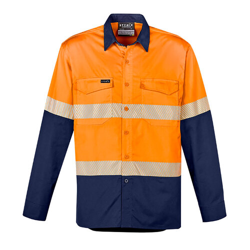 WORKWEAR, SAFETY & CORPORATE CLOTHING SPECIALISTS  - Mens Rugged Cooling Taped Hi Vis Spliced Shirt