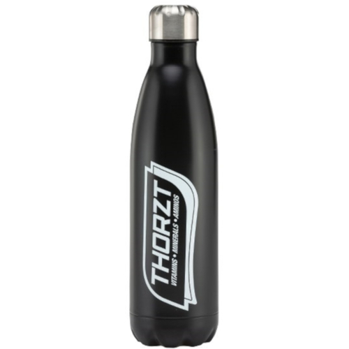 WORKWEAR, SAFETY & CORPORATE CLOTHING SPECIALISTS  - THORZT 750mL STAINLESS STEEL DRINK BOTTLE - BLACK 
