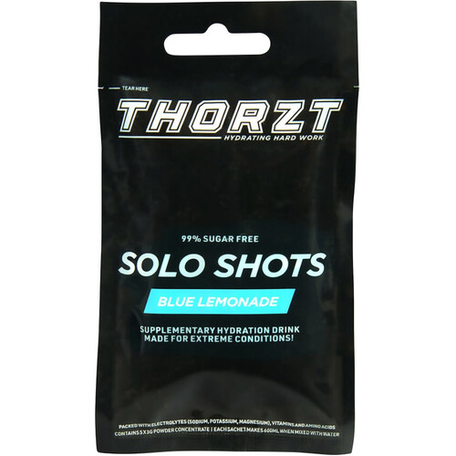 WORKWEAR, SAFETY & CORPORATE CLOTHING SPECIALISTS  - THORZT FIVE PACK SUGAR FREE SOLO SHOT BLUE LEMONADE - 5 SACHETS