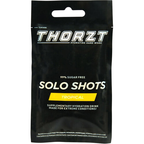 WORKWEAR, SAFETY & CORPORATE CLOTHING SPECIALISTS  - THORZT FIVE PACK SUGAR FREE SOLO SHOT TROPICAL - 5 SACHETS