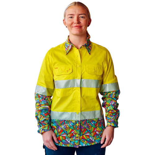 WORKWEAR, SAFETY & CORPORATE CLOTHING SPECIALISTS  - Women's Bonza Yellow Day/Night Hi Vis Workshirt