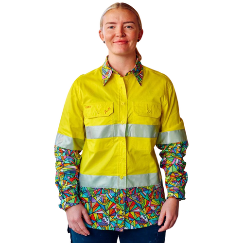 Women's Bonza Yellow Day/Night Hi Vis Workshirt