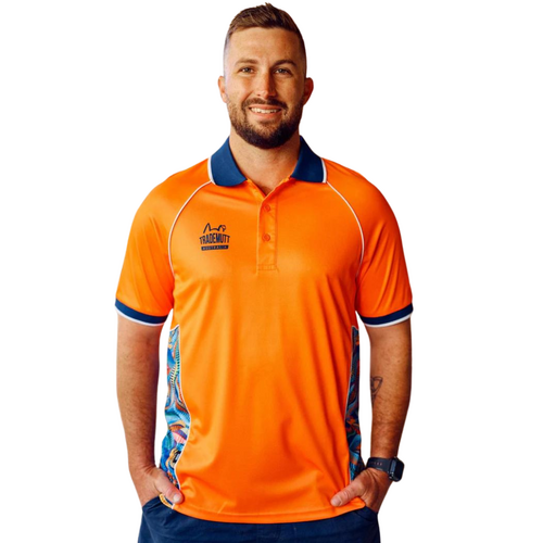 Unisex RPET Snazzy Orange Polo