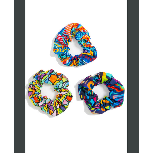 WORKWEAR, SAFETY & CORPORATE CLOTHING SPECIALISTS  - Scrunchie 3 Pack - Pearler, Bonza, Snazzy