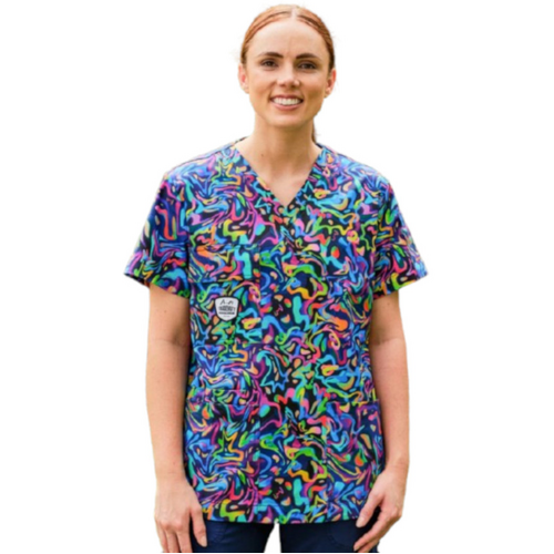 WORKWEAR, SAFETY & CORPORATE CLOTHING SPECIALISTS  - Pearler Unisex Scrubs Top