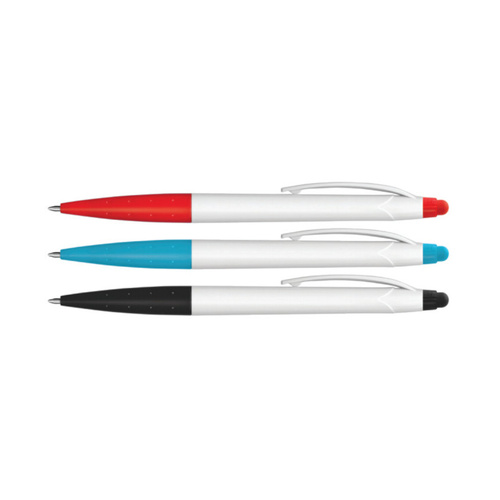WORKWEAR, SAFETY & CORPORATE CLOTHING SPECIALISTS  - Spark Stylus Pen - White Barrel