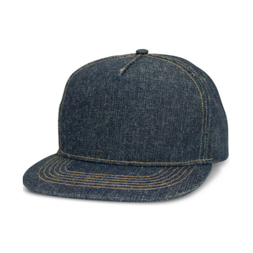 WORKWEAR, SAFETY & CORPORATE CLOTHING SPECIALISTS  - Denim Flat Peak Cap
