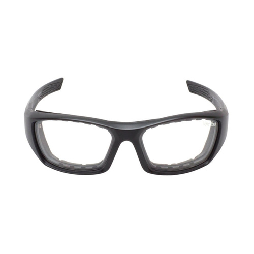 WORKWEAR, SAFETY & CORPORATE CLOTHING SPECIALISTS  - BULLET - Matt Black Frame, Clear Lens - Multi-Functional Goggles