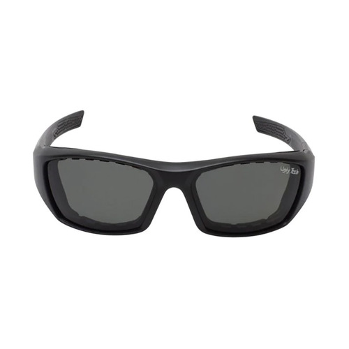 WORKWEAR, SAFETY & CORPORATE CLOTHING SPECIALISTS  - BULLET - Matt Black Frame, Smoke Polarized Lens - Safety Polarized Glasses