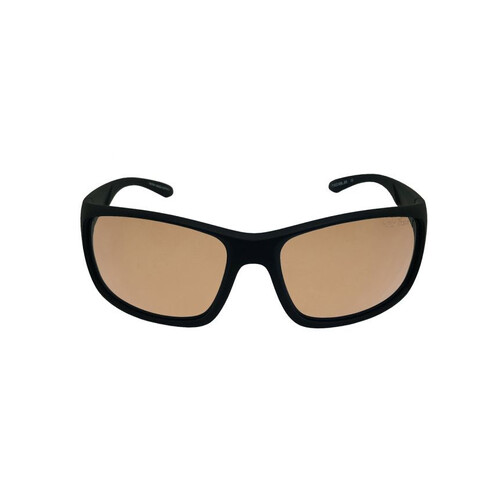 WORKWEAR, SAFETY & CORPORATE CLOTHING SPECIALISTS  - P1622 MBL.BR - Matt Black Frame, Brown Polarised lens - Basic
