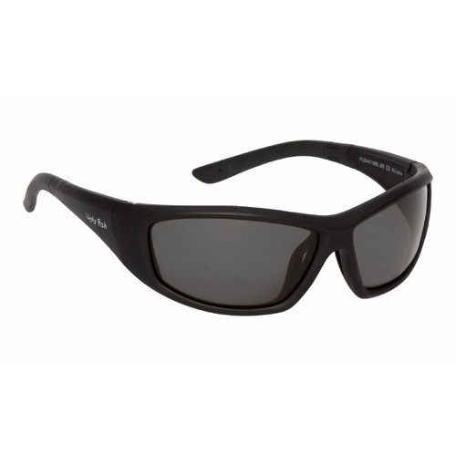 WORKWEAR, SAFETY & CORPORATE CLOTHING SPECIALISTS  - P2044 MBL.SM - Matt Black Frame, Smoke Polarised Lens - Basic