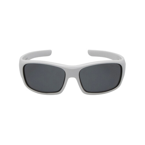 WORKWEAR, SAFETY & CORPORATE CLOTHING SPECIALISTS  - PK255 W.SM - White frame, Smoke polarised lens - Junior