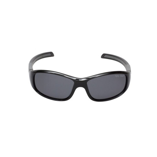 WORKWEAR, SAFETY & CORPORATE CLOTHING SPECIALISTS  - PK366 BL.SM - Shiny Black frame, Smoke polarised lens - Junior