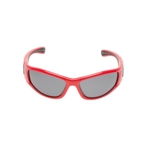 WORKWEAR, SAFETY & CORPORATE CLOTHING SPECIALISTS  - PK911  R.SM - Red Frame, Smoke polarised lens - Junior