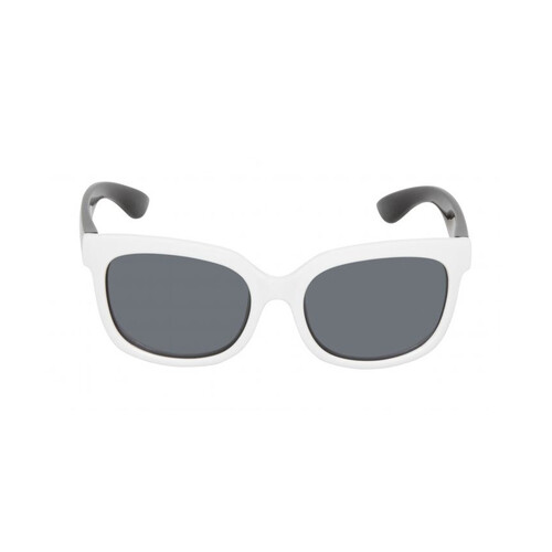 WORKWEAR, SAFETY & CORPORATE CLOTHING SPECIALISTS  - PKM 511 W.SM - White Black Frame, Smoke polarised lens - Junior