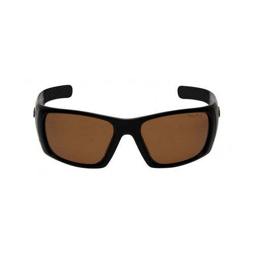 WORKWEAR, SAFETY & CORPORATE CLOTHING SPECIALISTS  - PT6771  MBL.BR - Matt Black Frame, Brown Polarised lens  coating - TAC