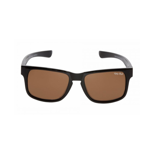 WORKWEAR, SAFETY & CORPORATE CLOTHING SPECIALISTS  - PU5311  BL.BR - Shiny Black frame - Brown polarised lens - TPEE
