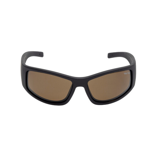 WORKWEAR, SAFETY & CORPORATE CLOTHING SPECIALISTS  - PU5507 MBL.BR - Matt Black Frame, Brown Polarised Lens - TPEE
