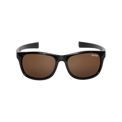 WORKWEAR, SAFETY & CORPORATE CLOTHING SPECIALISTS  - PU5699 BL.BR - Shiny Black frame, Brown polarised lens - TPEE