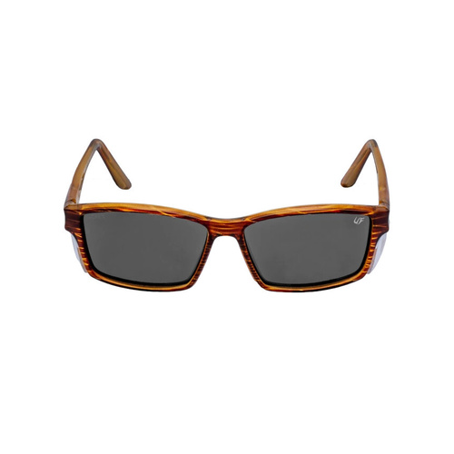 WORKWEAR, SAFETY & CORPORATE CLOTHING SPECIALISTS  - TWISTER RS242 DBR.SM - Brown Woodgrain Frame, Smoke Lens - Professional Series