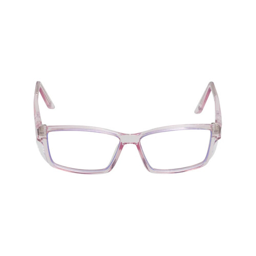 WORKWEAR, SAFETY & CORPORATE CLOTHING SPECIALISTS  - TWISTER S RS242S P.C - Pink Transparent Frame, Clear Lens - Professional Series