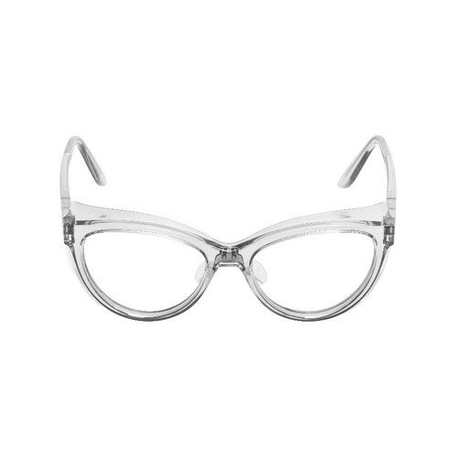 WORKWEAR, SAFETY & CORPORATE CLOTHING SPECIALISTS  - LYNX RS454 C.C - Clear Frame, Clear Lens - Professional Series-Clear-One Size