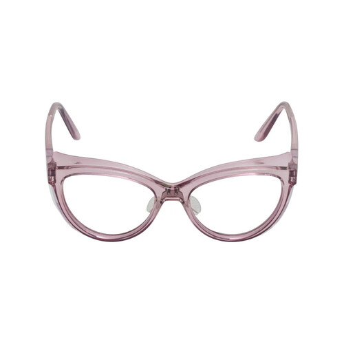 WORKWEAR, SAFETY & CORPORATE CLOTHING SPECIALISTS  - LYNX RS454 PL.C - Pink Frame, Clear Lens - Professional Series-Clear-One Size