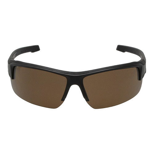 WORKWEAR, SAFETY & CORPORATE CLOTHING SPECIALISTS  - WRENCH - Matt Black / Brown Safety Glasses
